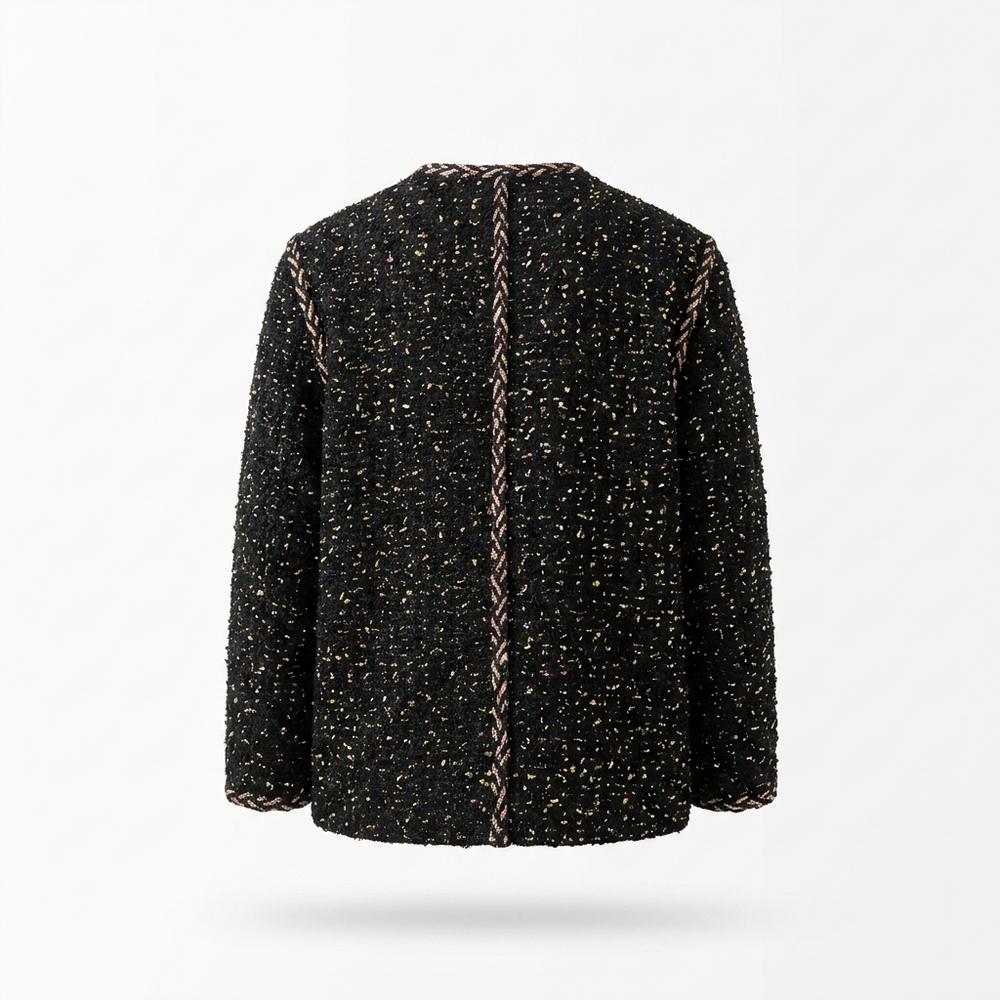 Lederjacken Outlet24 - Netes | Strukturiert Kragenlos Jacke Damen