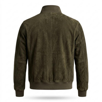 Lederjacken Outlet24 - Zidov | Geknöpft Rauledern Wildleder-Jacke Herren