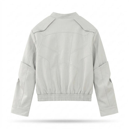 Lederjacken Outlet24 - Notat | Strukturierte Hochgeschlossene Lederjacke Unisex