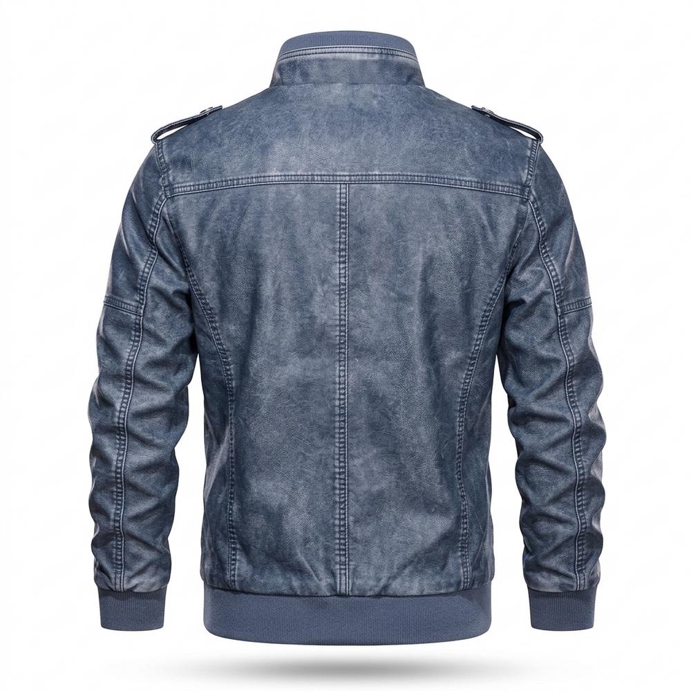 Lederjacken Outlet24 - Nehas | Gewaschen Gefüttert Lederjacke Herren