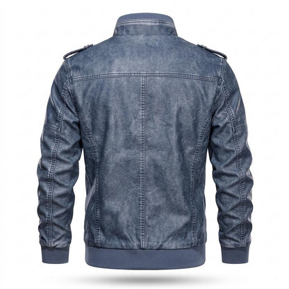 Lederjacken Outlet24 - Nehas | Gewaschen Gefüttert Lederjacke Herren