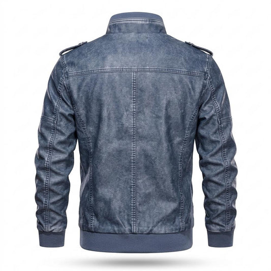 Lederjacken Outlet24 - Nehas | Gewaschen Gefüttert Lederjacke Herren