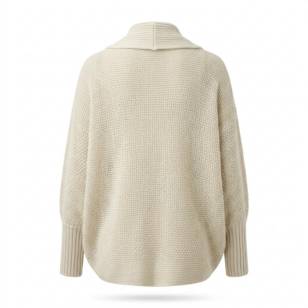 Lederjacken Outlet24 - Dorun | Schalkragen Strick Cardigan Damen