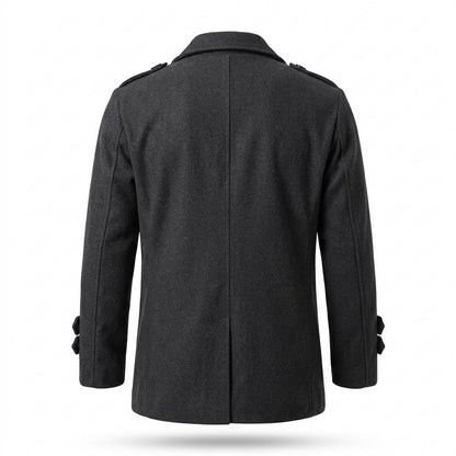 Lederjacken Outlet24 - Dohor | Doppelreihiger Kurzer Mantel Herren