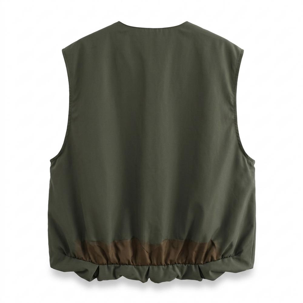 Lederjacken Outlet24 - Yapem | Gefütterte Kragenlose Weste Unisex