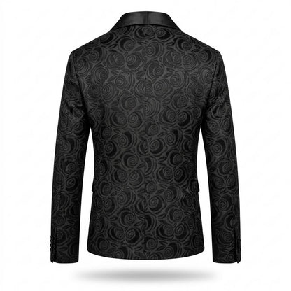 Lederjacken Outlet24 - Ridas | Floral Schalkragen Anzug Herren