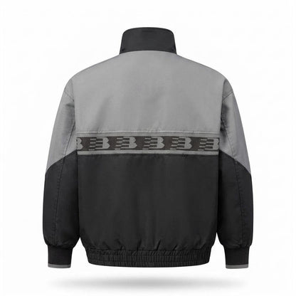 Lederjacken Outlet24 - Yegik | Zweifarbige Hochgeschlossene Jacke Unisex