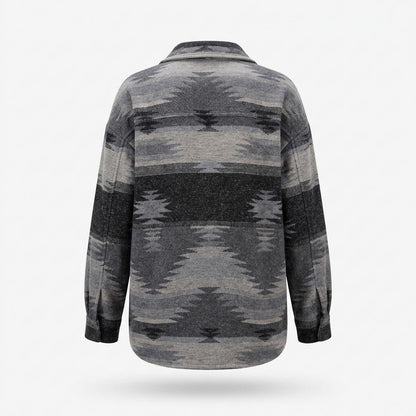 Lederjacken Outlet24 - Tetot | Gemustert Geknöpft Jacke Damen
