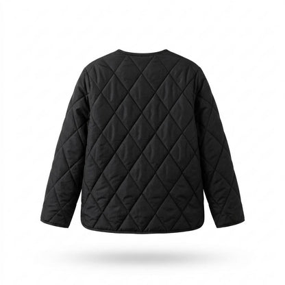 Lederjacken Outlet24 - Nates | Gesteppt Kragenlos Jacke Damen
