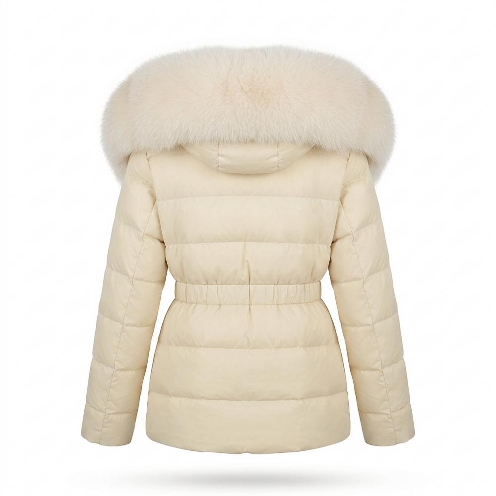 Lederjacken Outlet24 - Nerok | Pelzbesetzt Gesteppt Jacke Damen