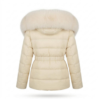 Lederjacken Outlet24 - Nerok | Pelzbesetzt Gesteppt Jacke Damen