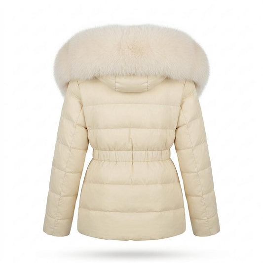 Lederjacken Outlet24 - Nerok | Pelzbesetzt Gesteppt Jacke Damen