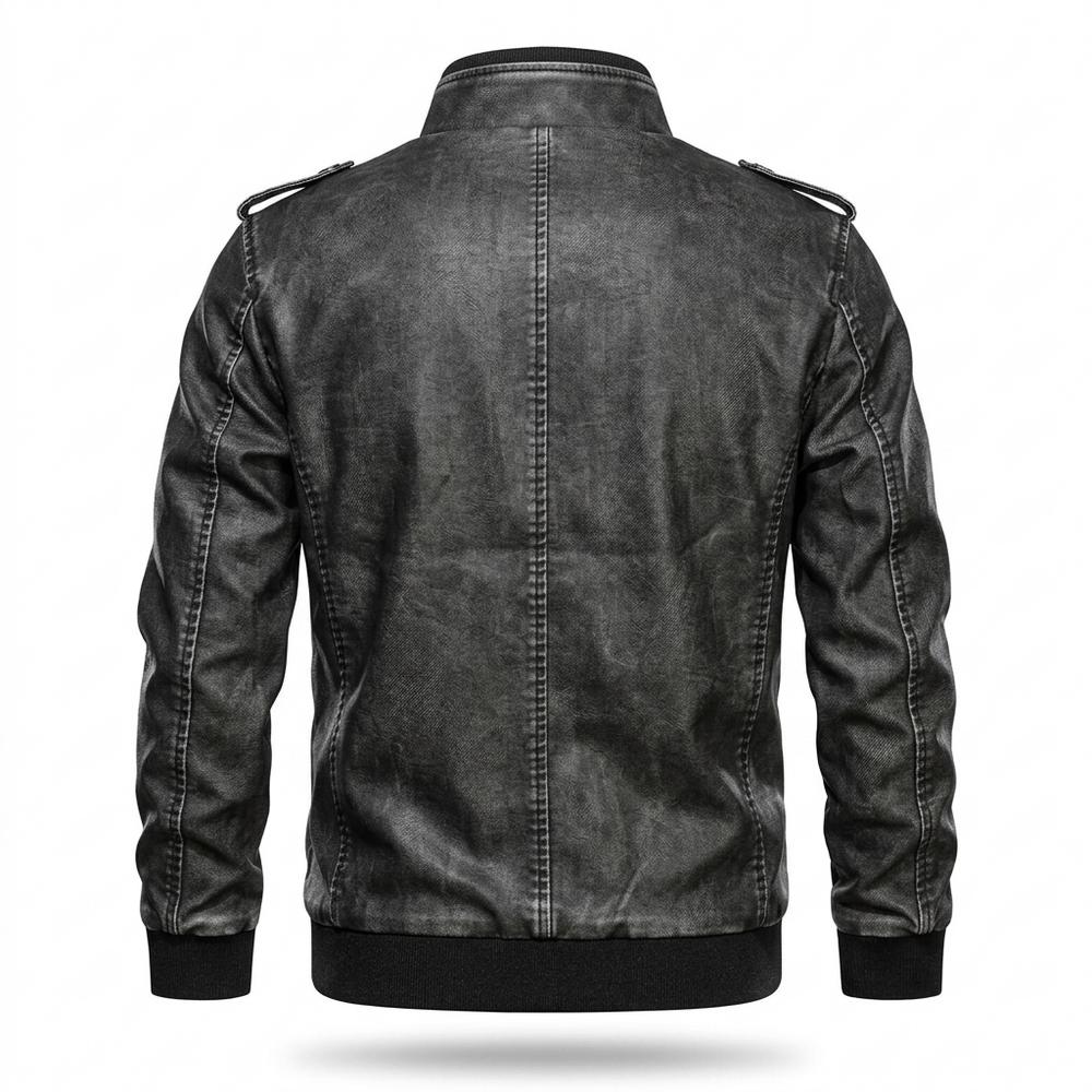 Lederjacken Outlet24 - Zekat | Gefütterte Gewaschene Lederjacke Herren