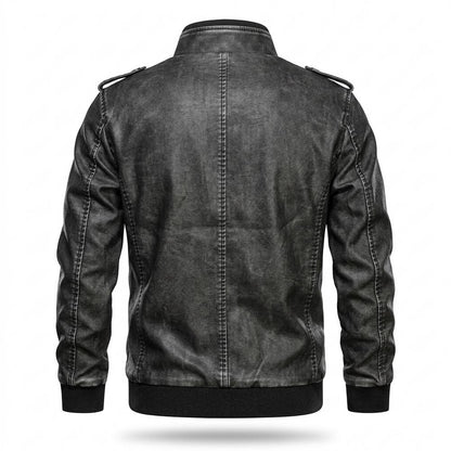Lederjacken Outlet24 - Zekat | Gefütterte Gewaschene Lederjacke Herren
