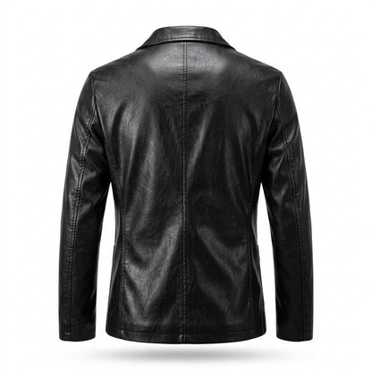 Lederjacken Outlet24 - Vopat | Tailliert Einreihig Lederjacke Herren