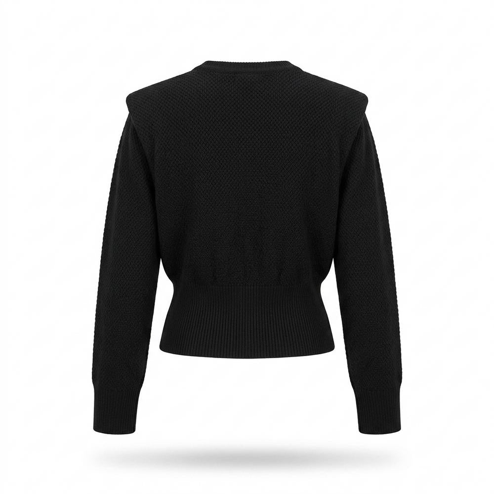 Lederjacken Outlet24 - Nikom | Strukturiert Tailliert Cardigan Damen