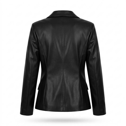 Lederjacken Outlet24 - Ditem | Zweireihig Tailliert Lederjacke Damen