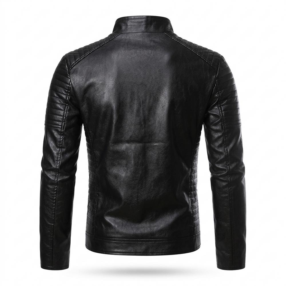 Lederjacken Outlet24 - Vonat | Wattiert Tailliert Lederjacke Herren