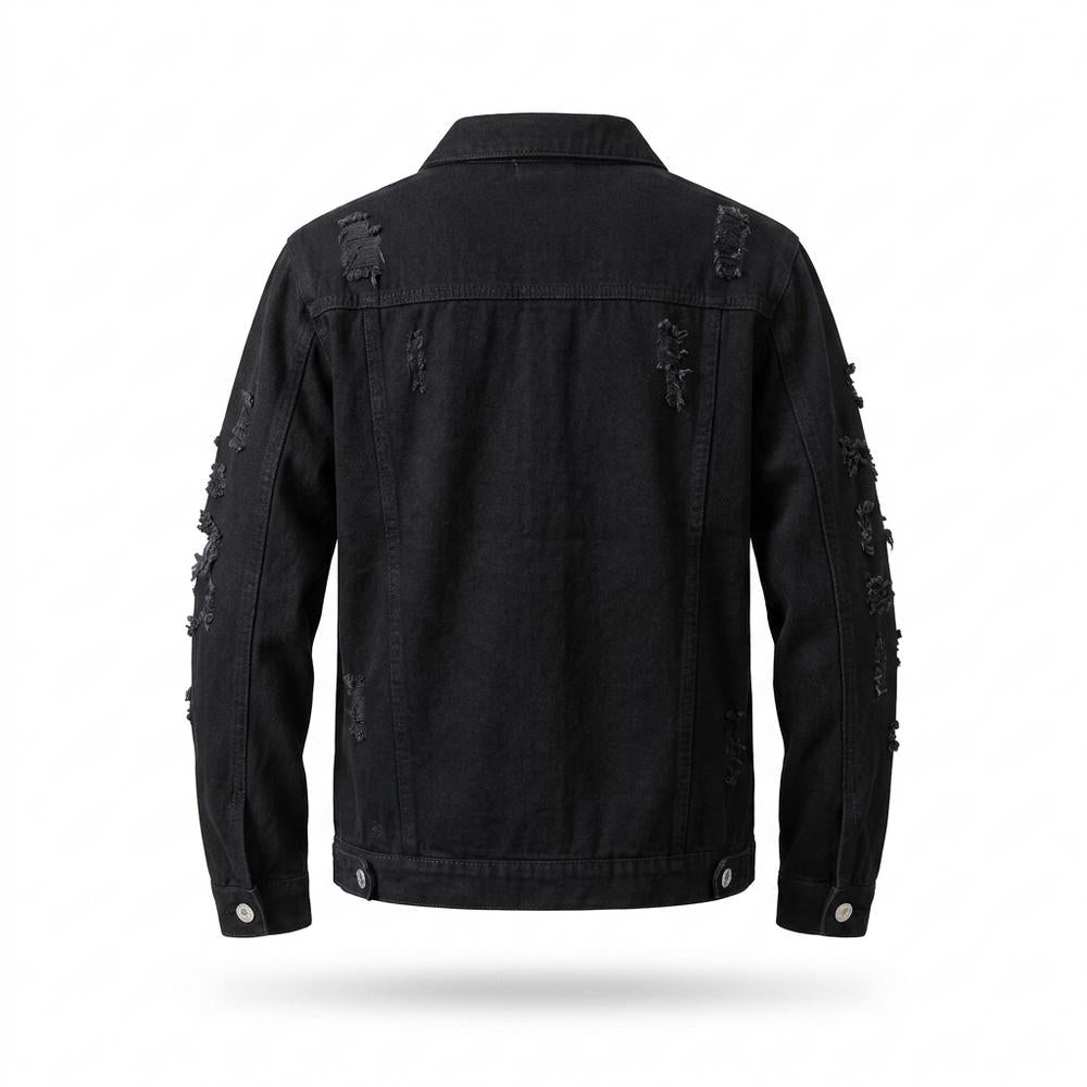 Lederjacken Outlet24 - Lyven | Zerrissen Geknöpft Jacke Herren