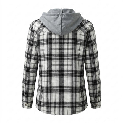 Lederjacken Outlet24 - Lolud | Kariertes Langärmliges Hemd Damen