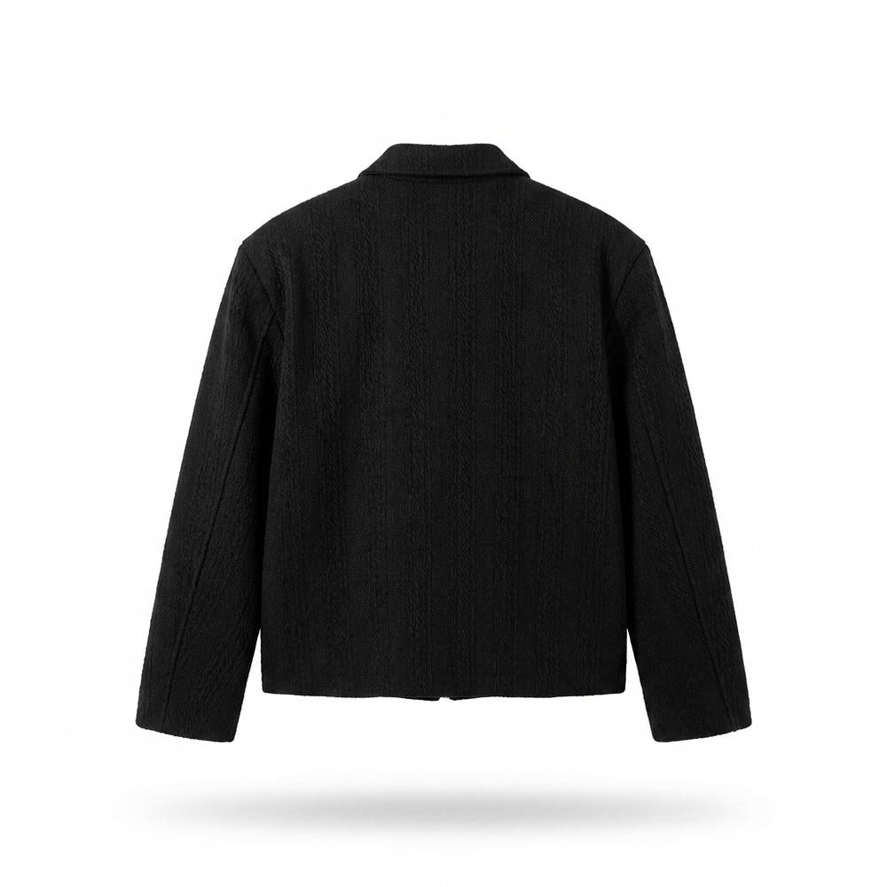Lederjacken Outlet24 - Kevor | Strukturiert Bestickt Jacke Unisex