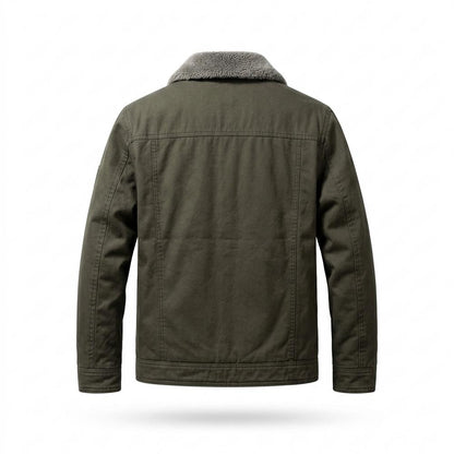 Lederjacken Outlet24 - Kigel | Gefütterte Geknöpfte Jacke Herren