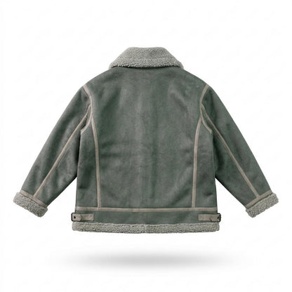 Lederjacken Outlet24 - Noken | Gefütterte Gerade Geschnittene Wildleder-Jacke Unisex