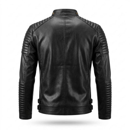 Lederjacken Outlet24 - Visik | Tailliert Gesteppt Lederjacke Herren