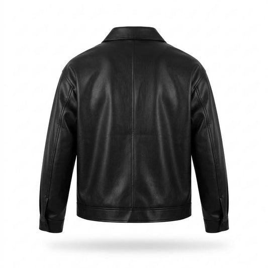 Lederjacken Outlet24 - Euvak | Reißverschluss Glatt Lederjacke Herren