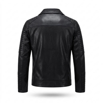 Lederjacken Outlet24 - Kapas | Gesteppte Taillierte Lederjacke Herren