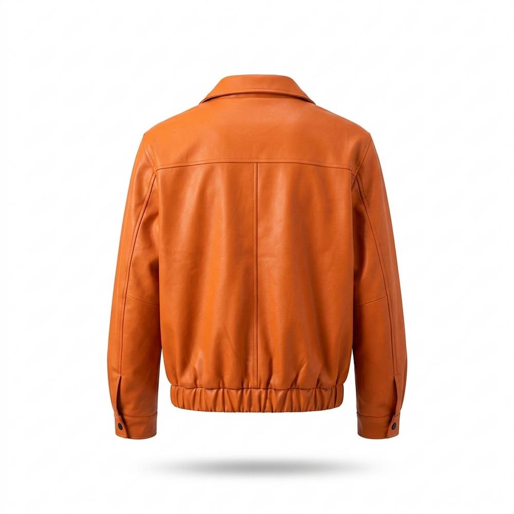 Lederjacken Outlet24 - Rizan | Gefütterte Glatte Lederjacke Herren