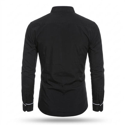 Lederjacken Outlet24 - Eavis | Tailliert Gepaspelt Lederjacke Herren