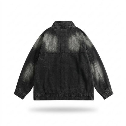 Lederjacken Outlet24 - Lanon | Gewaschene Hochgeschlossene Jacke Unisex
