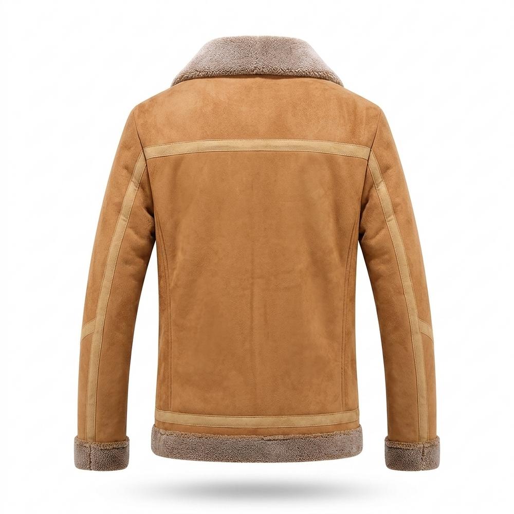 Lederjacken Outlet24 - Diten | Gefüttert Reißverschluss Wildleder-Jacke Herren
