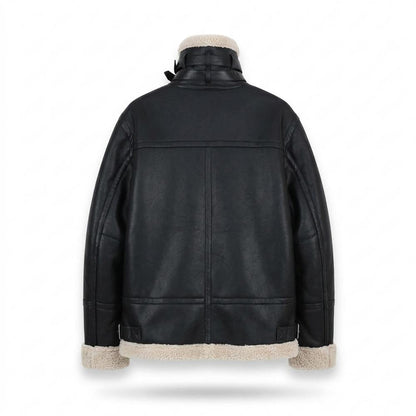 Lederjacken Outlet24 - Lefok | Gefüttert Hochschließend Lederjacke Herren