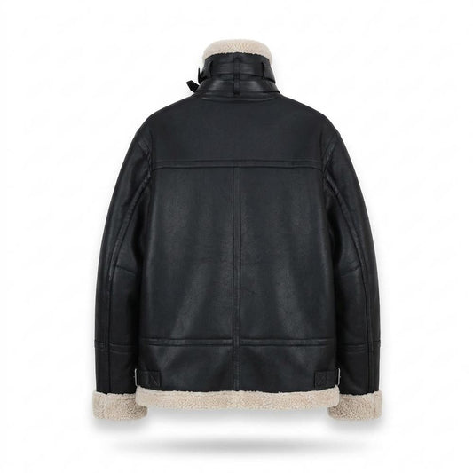 Lederjacken Outlet24 - Lefok | Gefüttert Hochschließend Lederjacke Herren