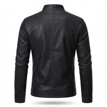 Lederjacken Outlet24 - Yazad | Gefüttert Tailliert Lederjacke Herren