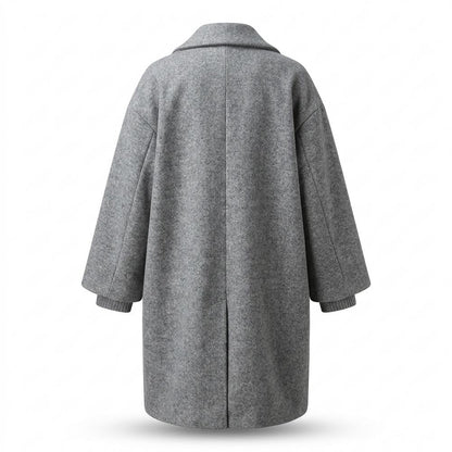 Lederjacken Outlet24 - Eirik | Meliert Langgeschnitten Mantel Damen