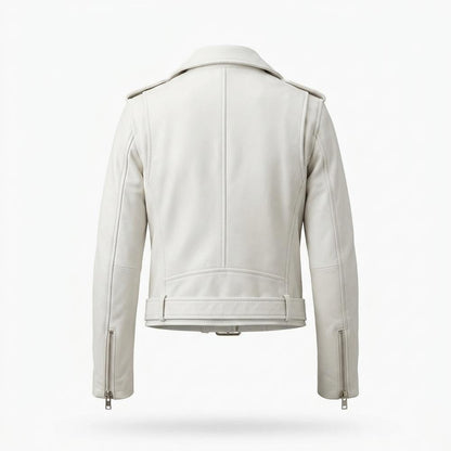 Lederjacken Outlet24 - Zamer | Asymmetrisch Gegürtet Lederjacke Damen