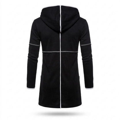 Lederjacken Outlet24 - Eozir | Langgeschnittener Kontrastfarbener Cardigan Herren