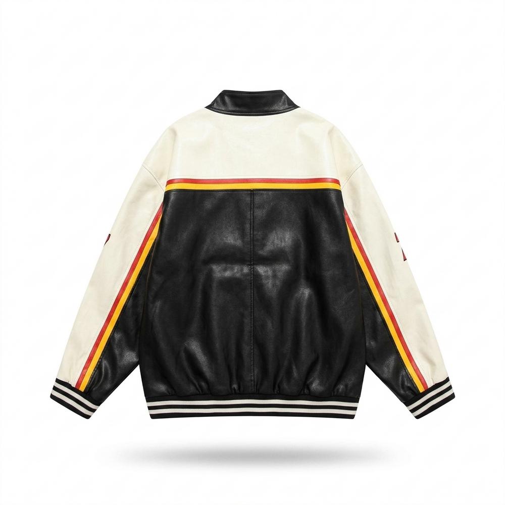 Lederjacken Outlet24 - Rarus | Mehrfarbige Gefütterte Lederjacke Unisex