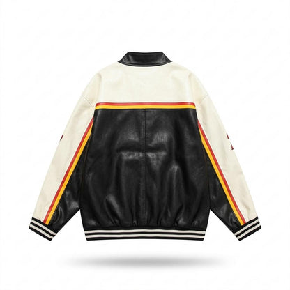 Lederjacken Outlet24 - Rarus | Mehrfarbige Gefütterte Lederjacke Unisex