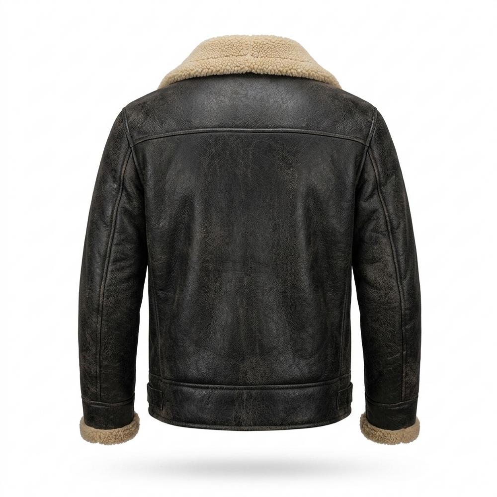 Lederjacken Outlet24 - Kunon | Gefütterte Langärmlige Wildleder-Jacke Herren