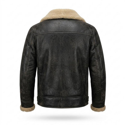 Lederjacken Outlet24 - Kunon | Gefütterte Langärmlige Wildleder-Jacke Herren