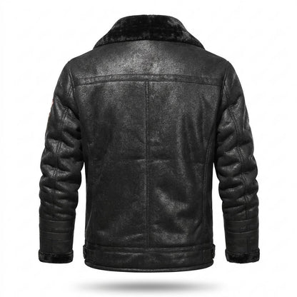 Lederjacken Outlet24 - Sosir | Warm Gefüttert Lederjacke Herren