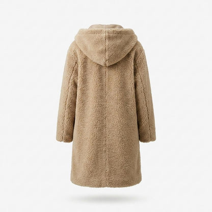 Lederjacken Outlet24 - Kugim | Plüschig Gekapuzt Mantel Damen
