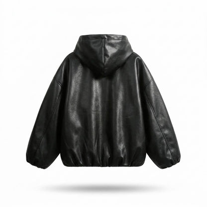 Lederjacken Outlet24 - Duror | Gefüttert Oversize Lederjacke Unisex