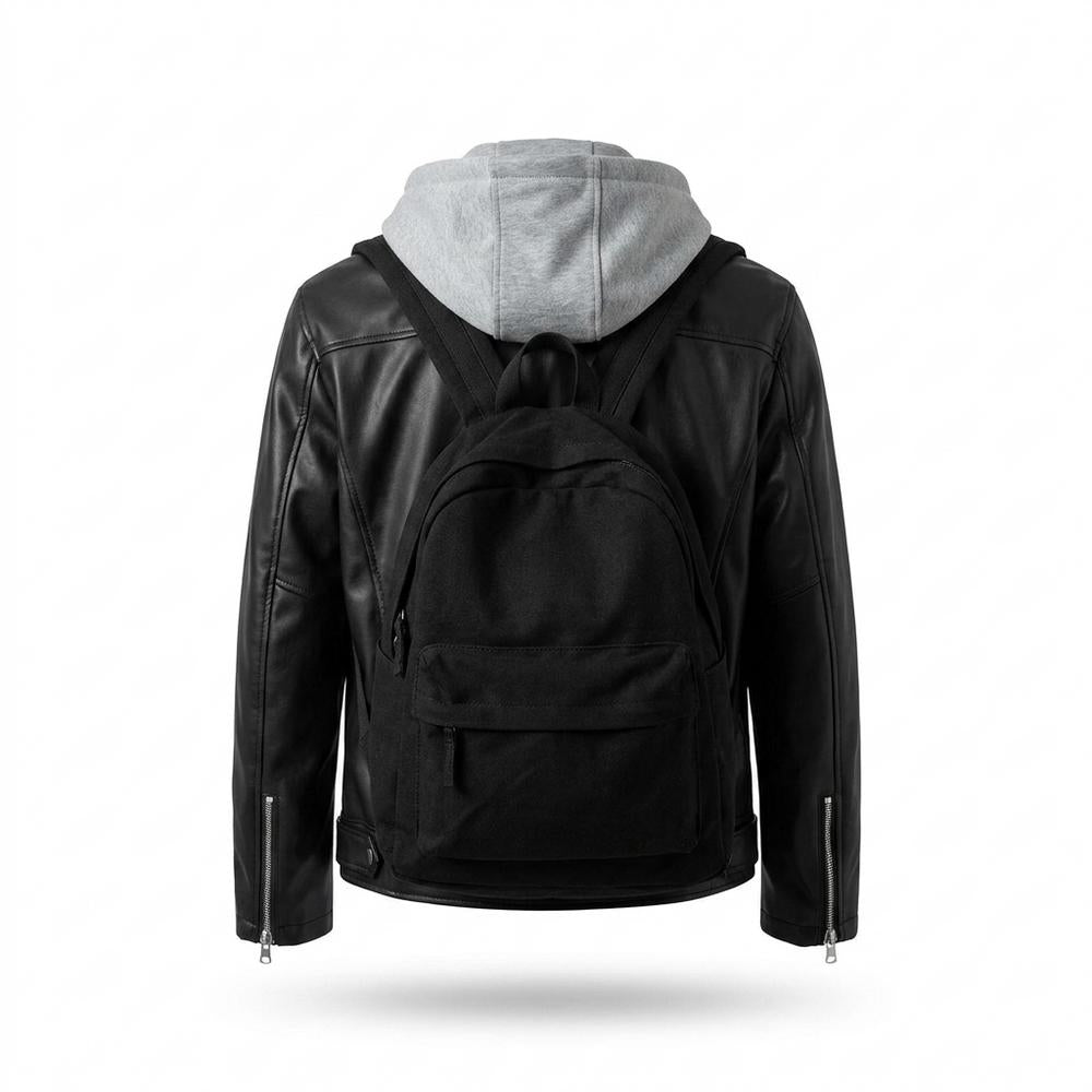 Lederjacken Outlet24 - Kupit | Gefütterte Asymmetrische Lederjacke Herren