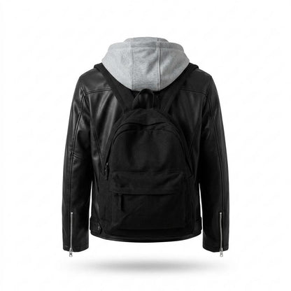 Lederjacken Outlet24 - Kupit | Gefütterte Asymmetrische Lederjacke Herren