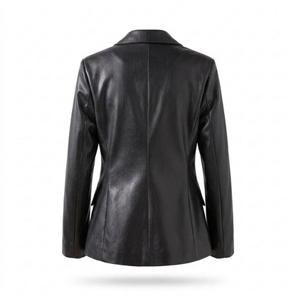 Lederjacken Outlet24 - Zalek | Tailliert Glatt Lederjacke Damen
